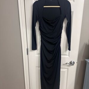 Abercrombie & Fitch Black Long Sleeve Dress